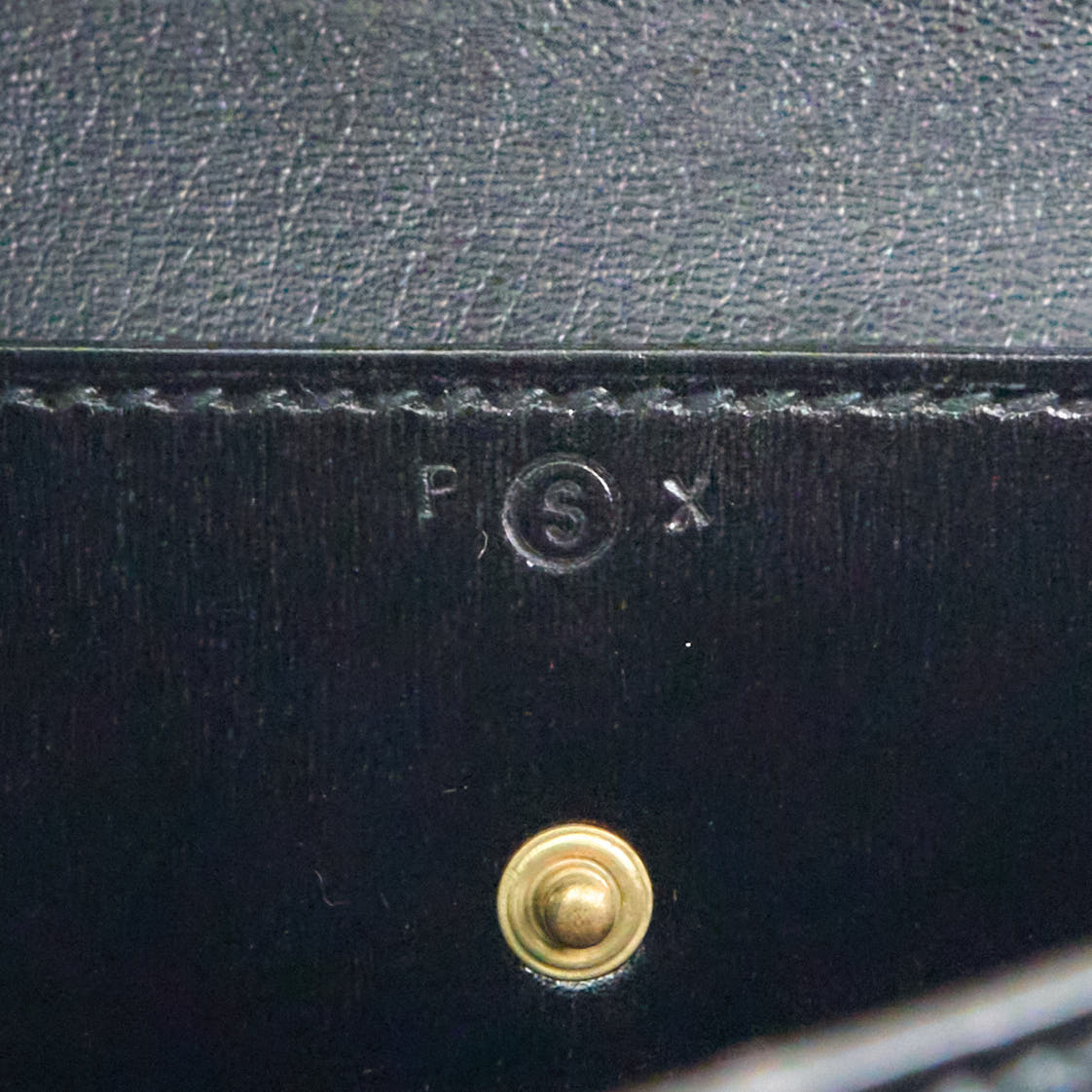 Hermes|Fonsbelle shoulder bag Box Calf Black 1989
