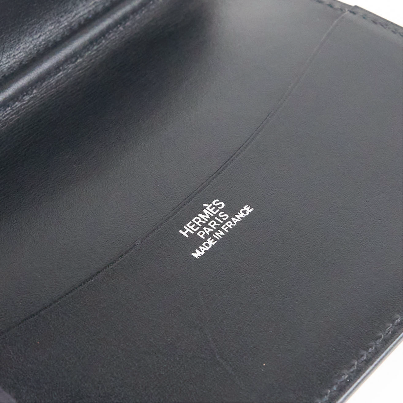 Hermes| Journal Case Passport Cover Black Box Calf 2000