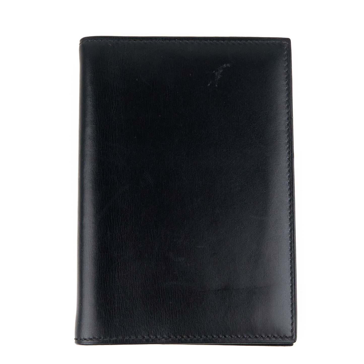 Hermes| Journal Case Passport Cover Black Box Calf 2000