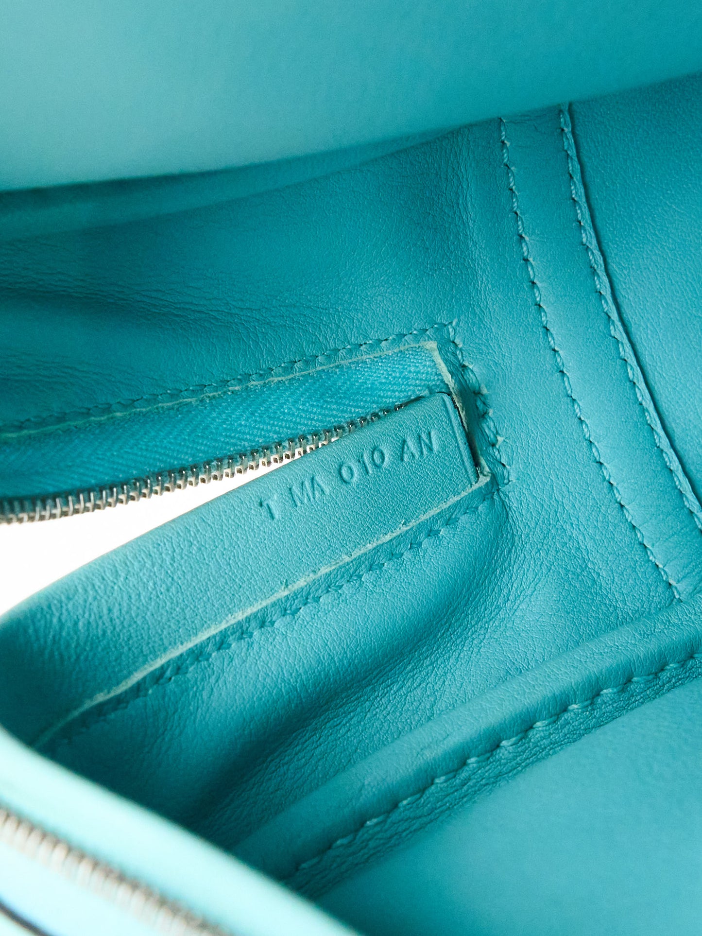 Hermes| Plume Mini Handbag Plume 20 Blue Atoll 2015 Swift