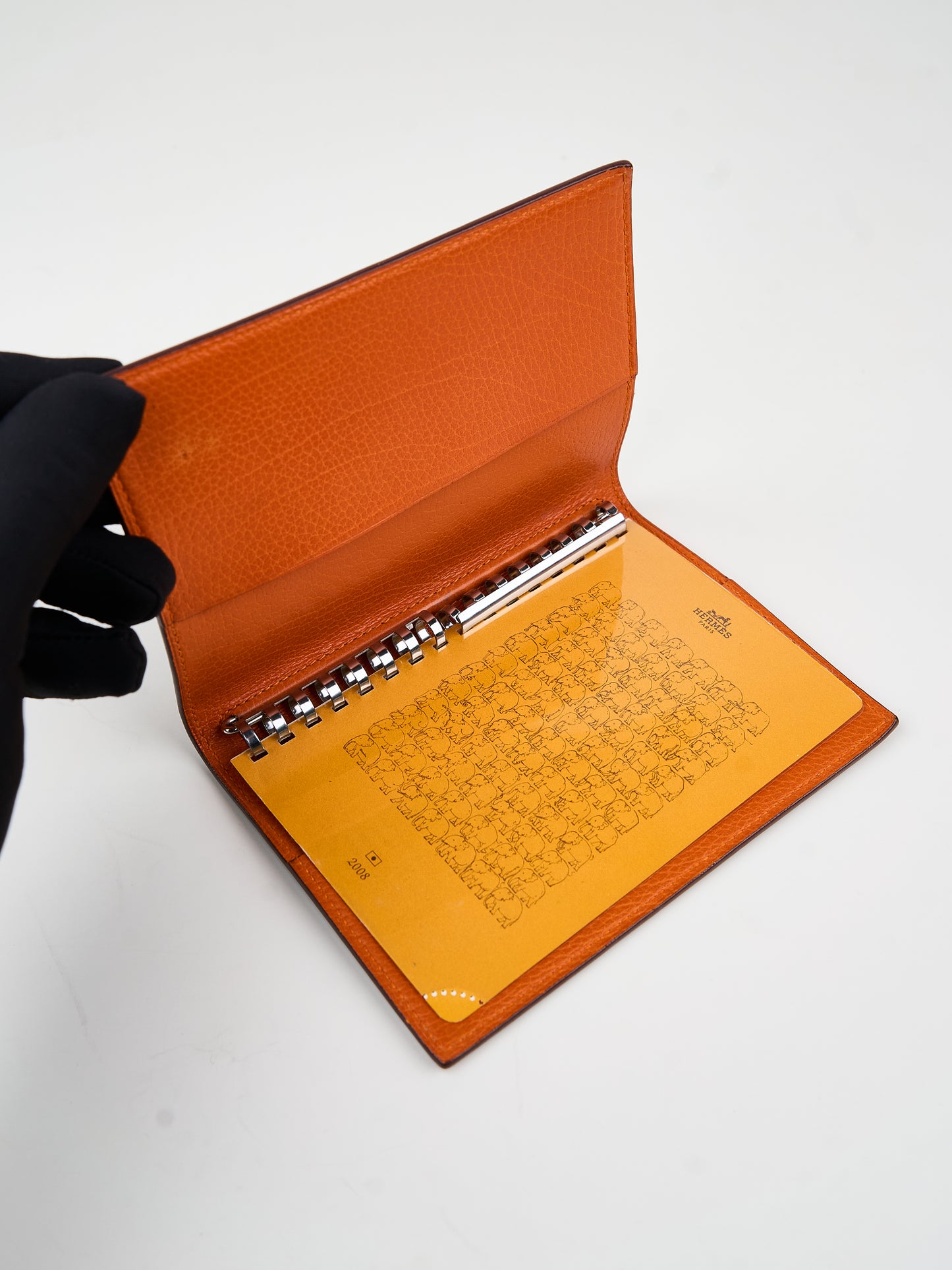 Hermes| Journal Case passport cover Havana/Orange 2007