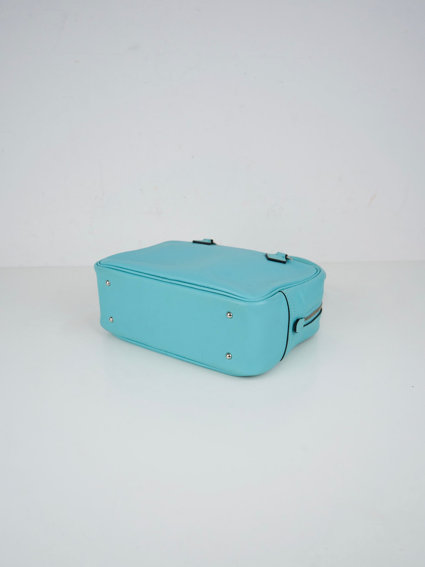Hermes| Plume Mini Handbag Plume 20 Blue Atoll 2015 Swift
