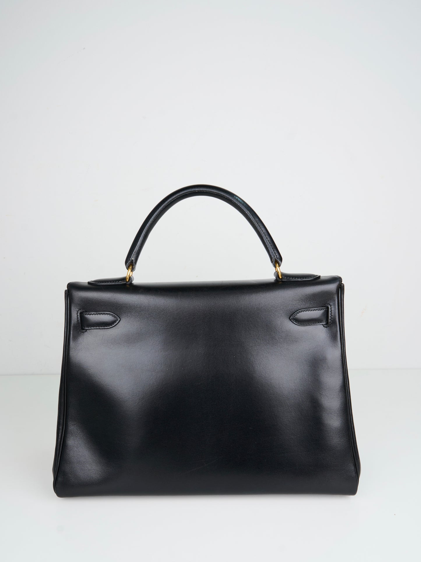 Hermes| Kelly 32 Black box calf Handbag 1993