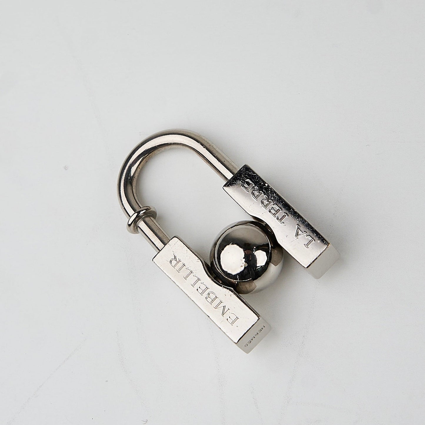 Hermes| 2001 Earth Cadena Padlock Silver