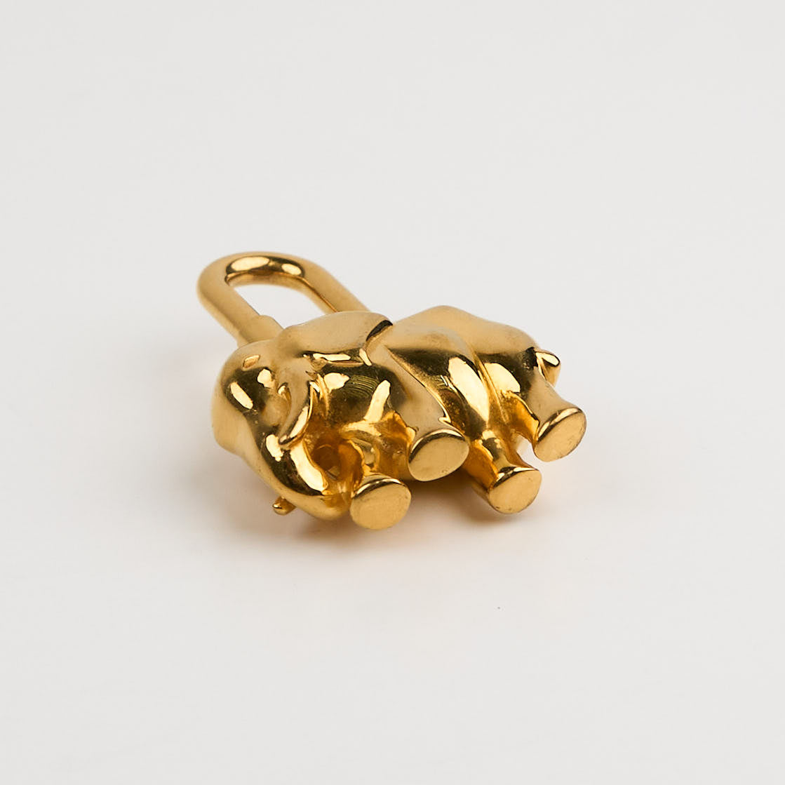 Hermes| Cadena Lock Gold Elephant 1988