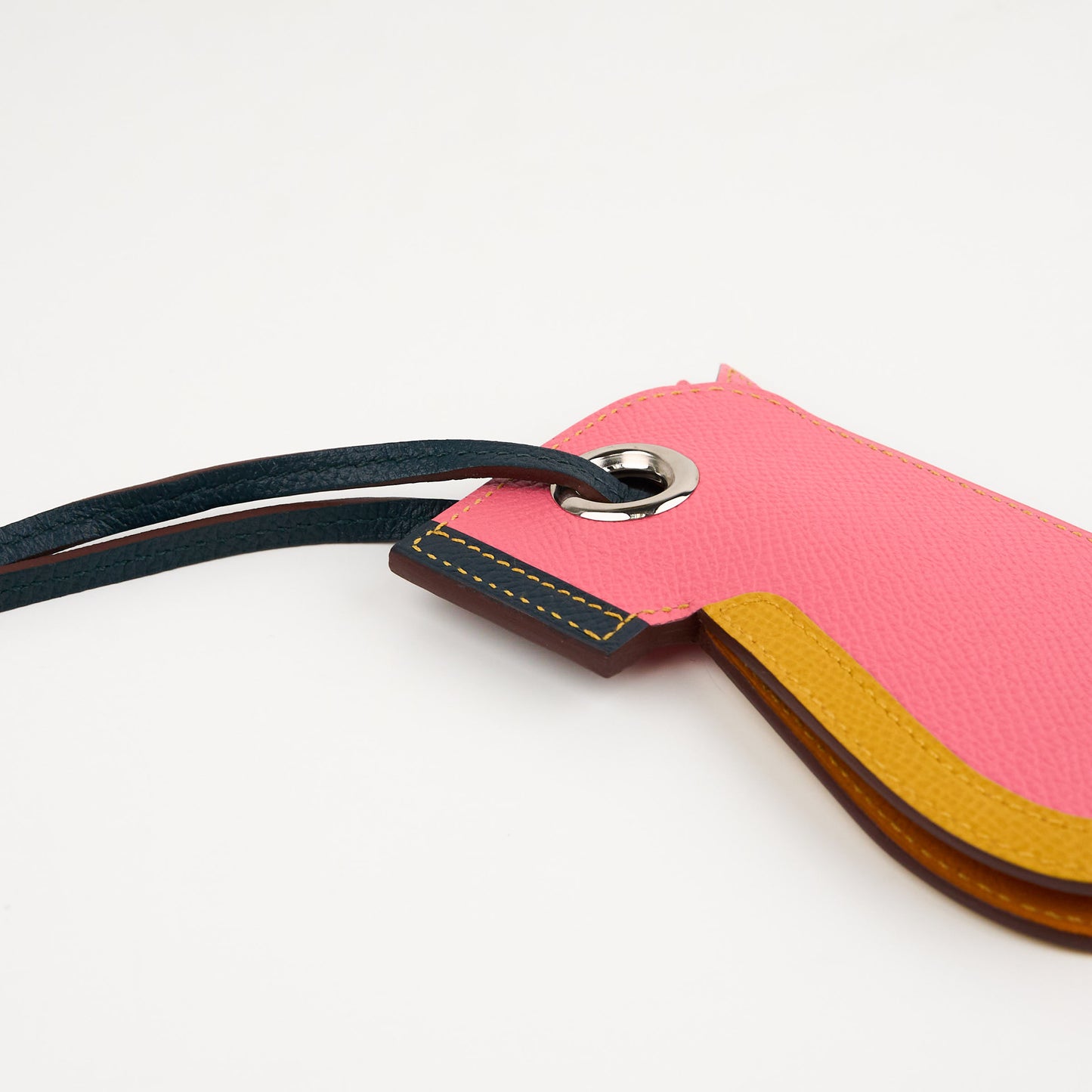Hermes|Epsom Camail Key Holder Rose 2018