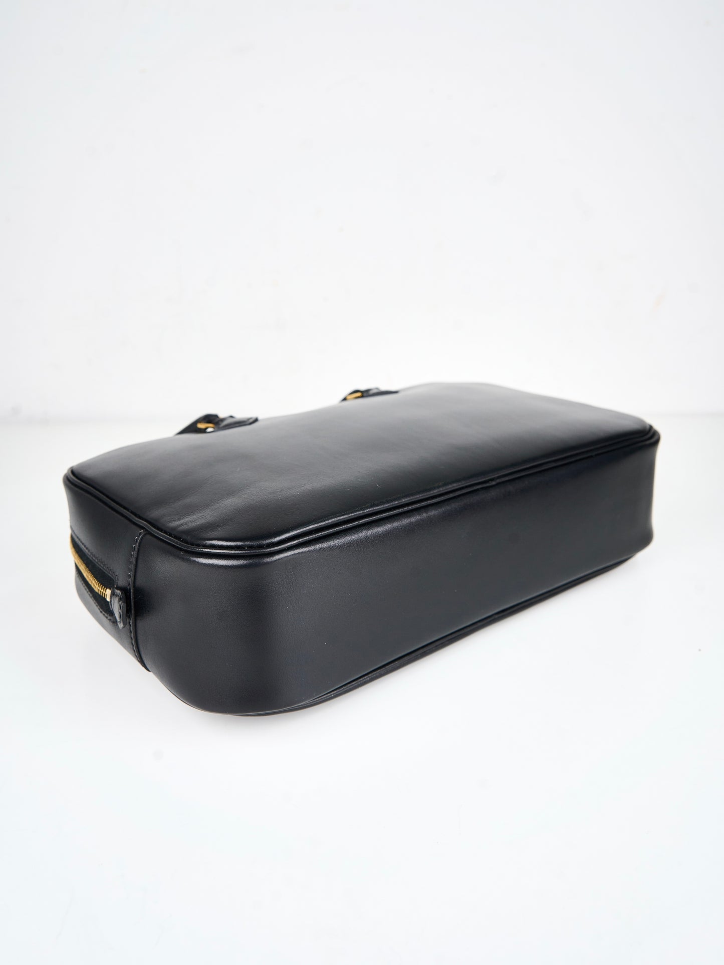 Hermes|Plume elan 28 Handbag Black Box Calf 2000