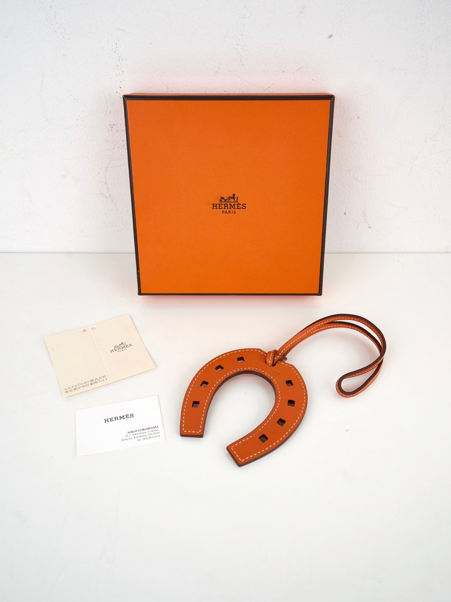Hermes|Paddock Fer a Cheval Charm swift Orange