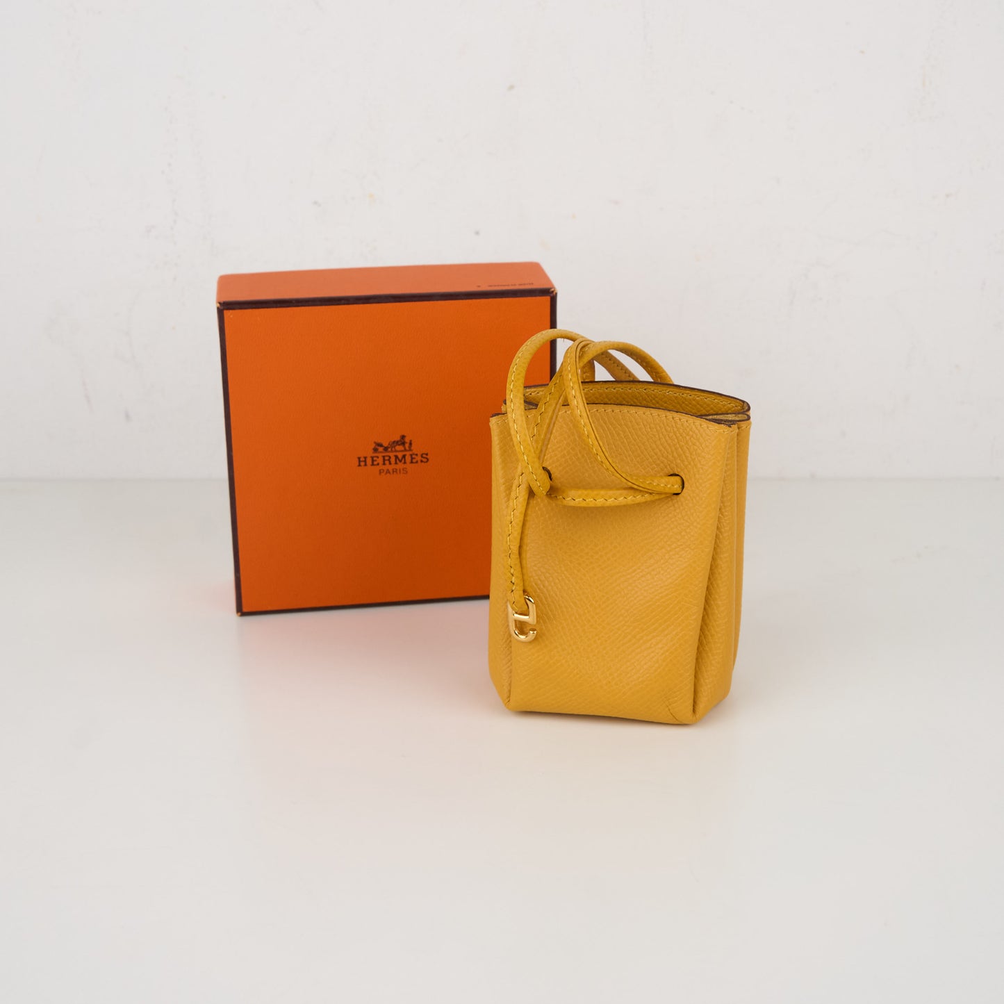 Hermes|Mini Courchevel Vespa Pouch Jaune 2000