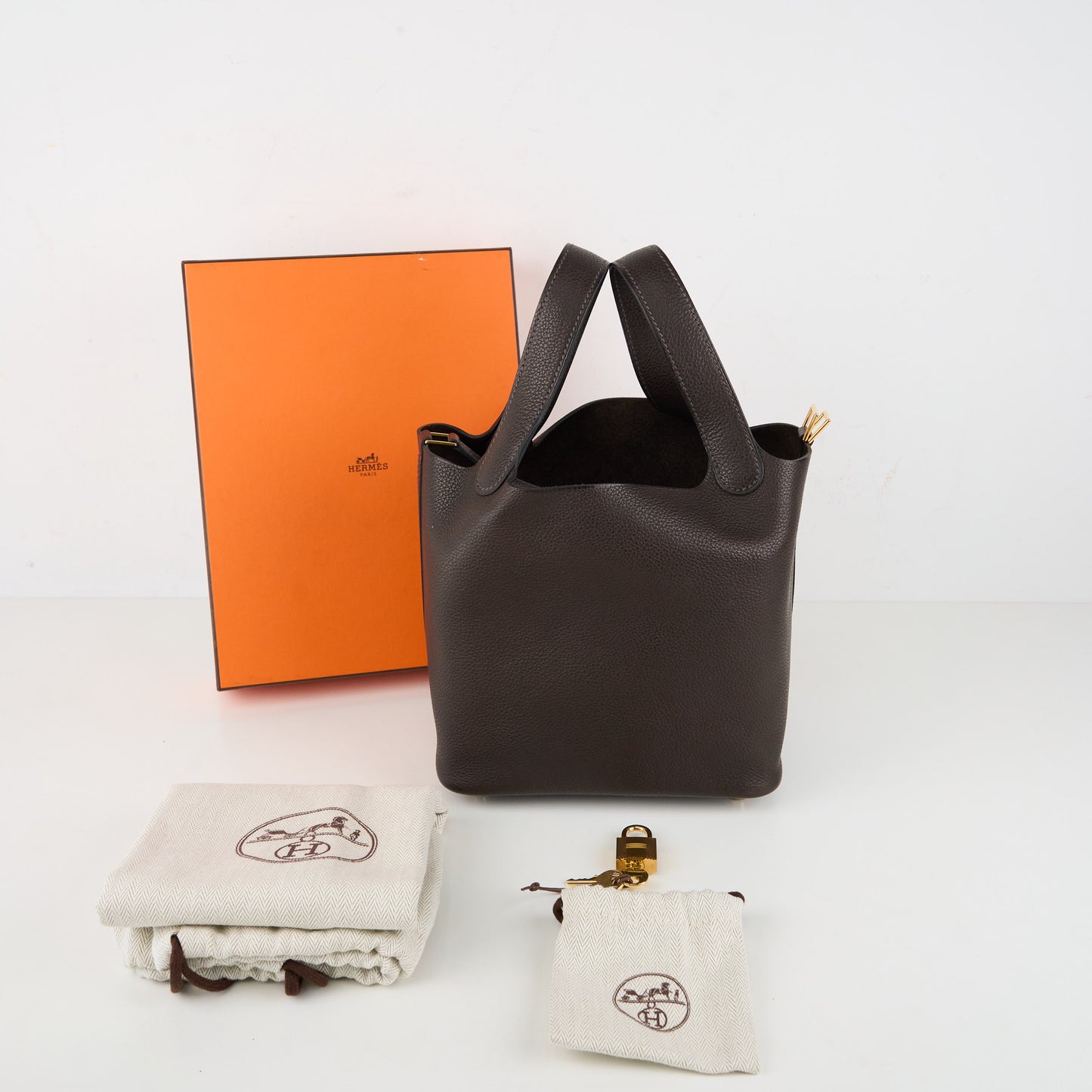 Hermes| Picotin PM Handbag Faubourg Ebene 2022