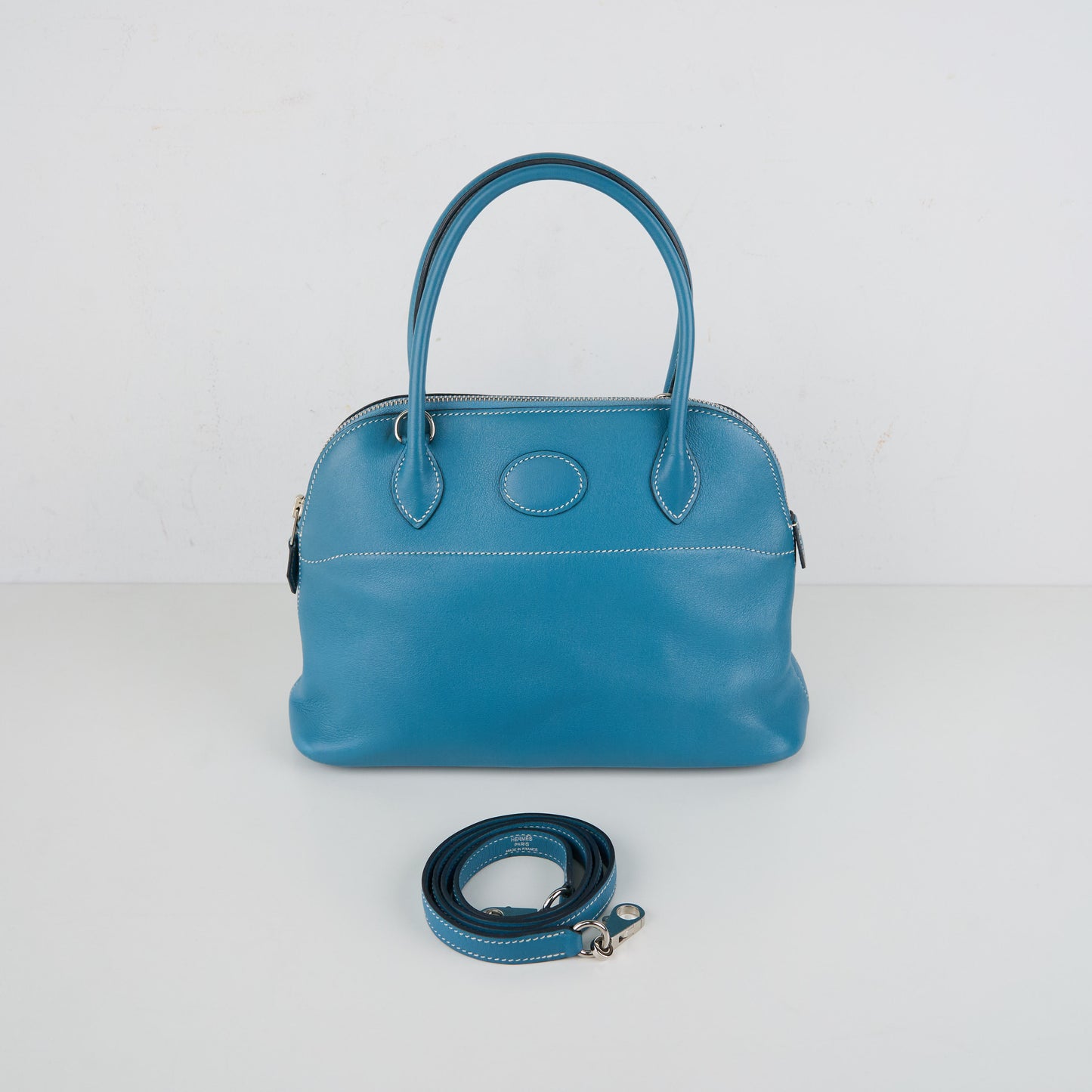 Hermes | Bolide 27 Handbag Blue Jean Swift 2008
