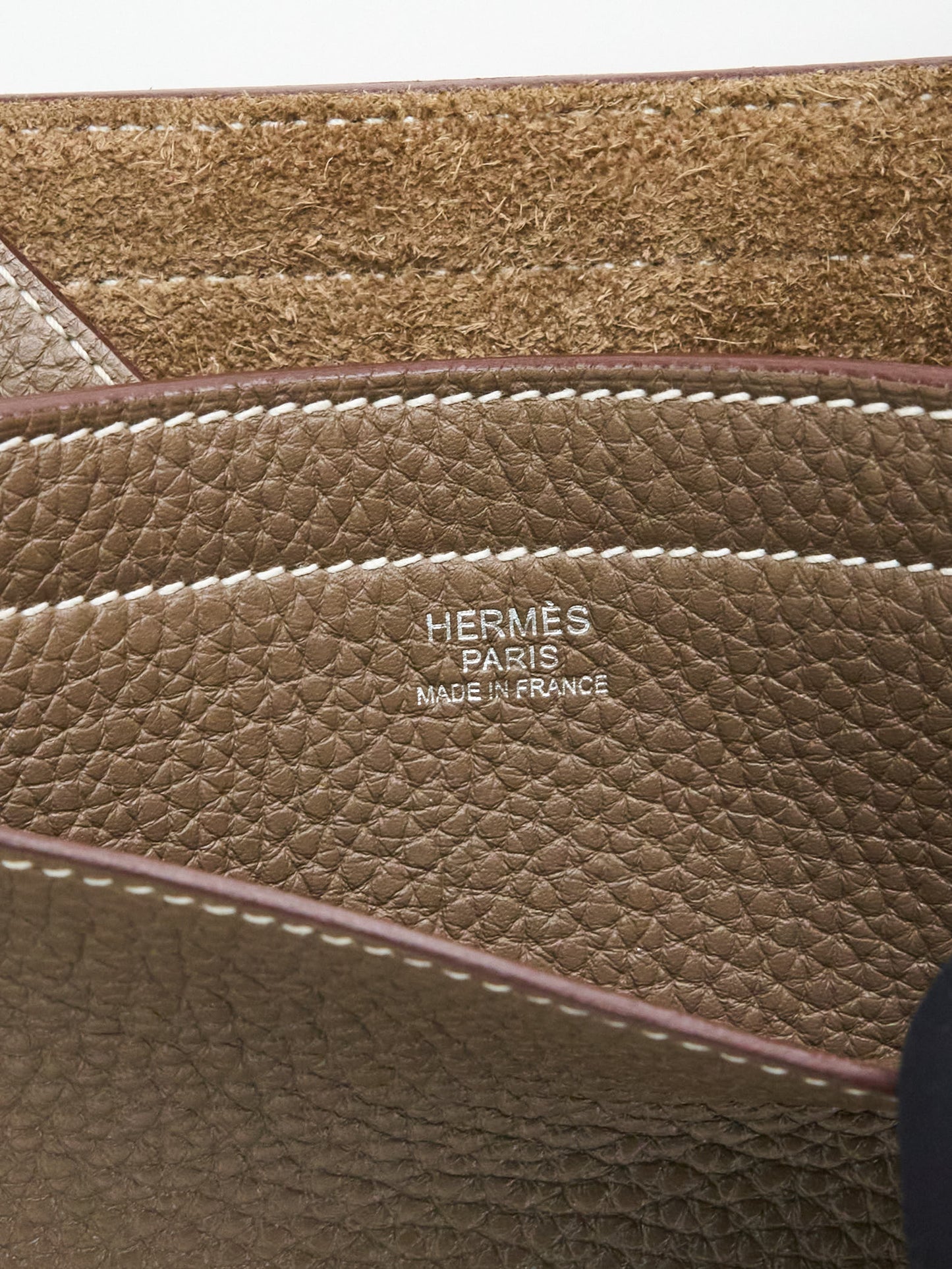 Hermes|cabasellier 31 Tote Shoulder Bag Etoupe Taurillon Clemence 2021
