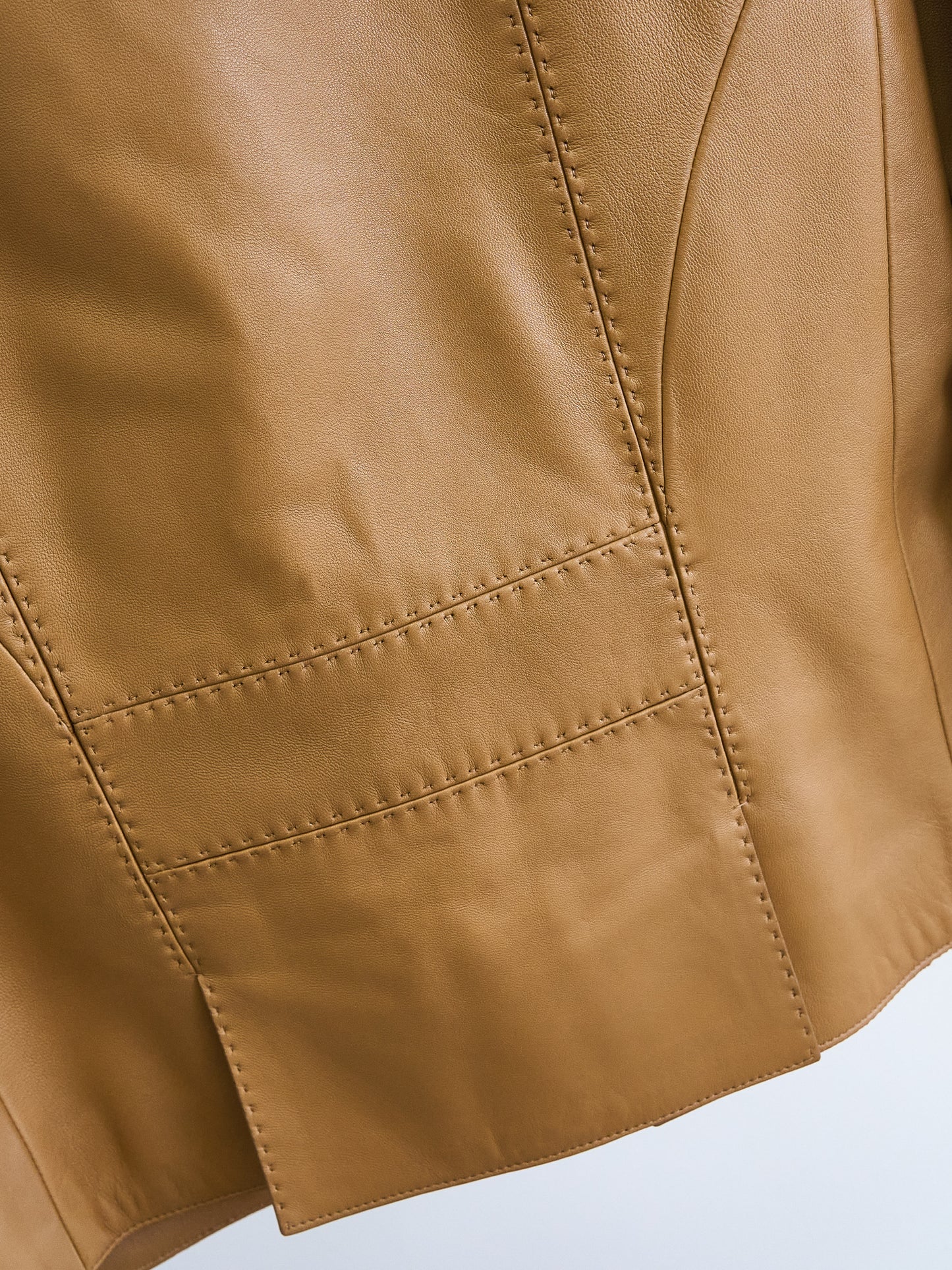 Loewe |caramel Leather short Jacket