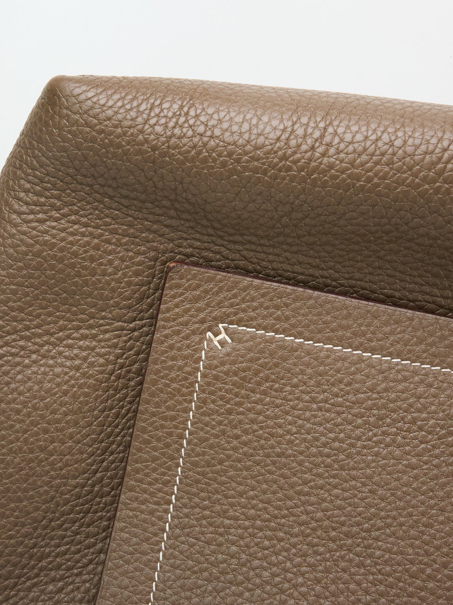 Hermes|cabasellier 31 Tote Shoulder Bag Etoupe Taurillon Clemence 2021