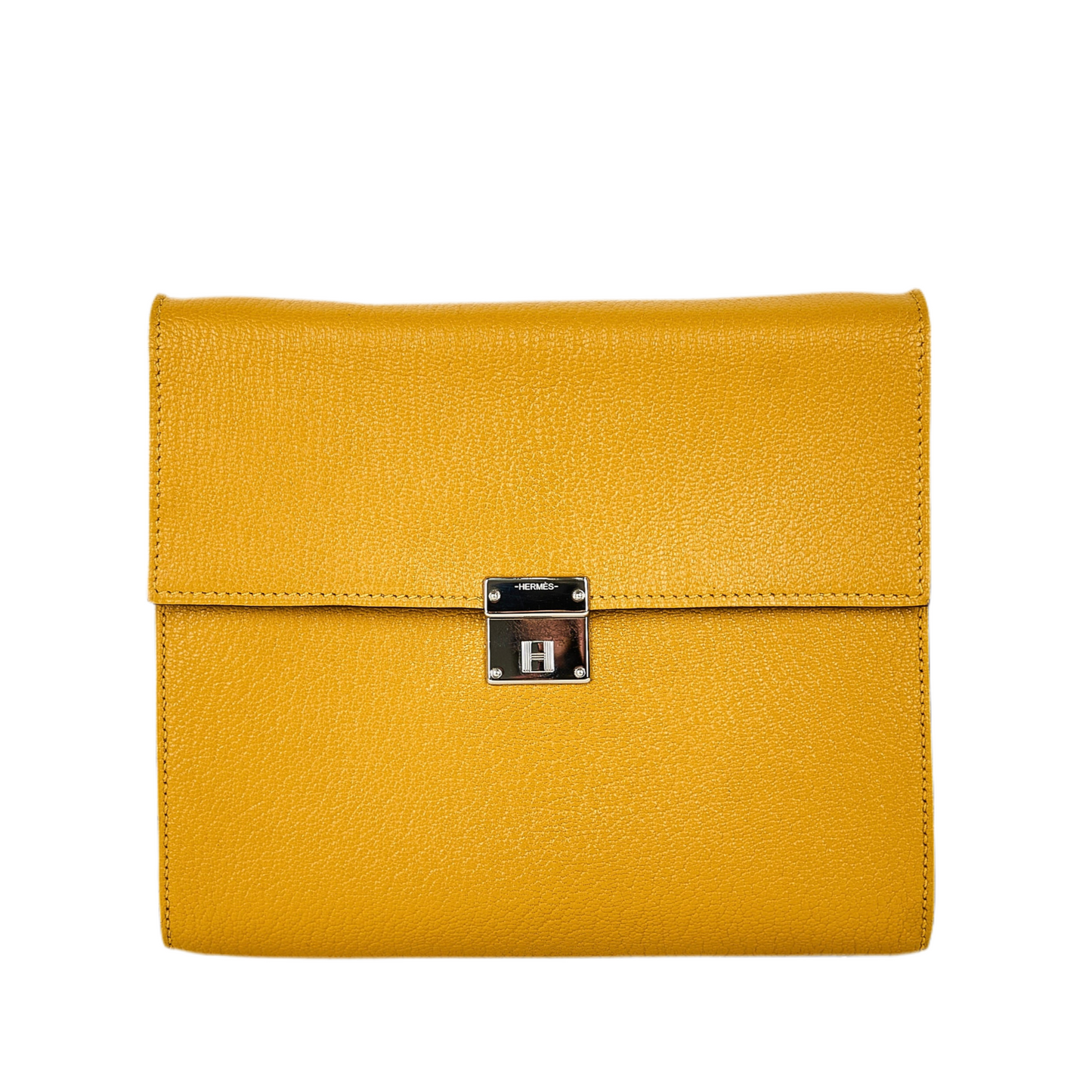 Hermes| Clic 16 shoulder bag Jaune ambre Cherve 2019
