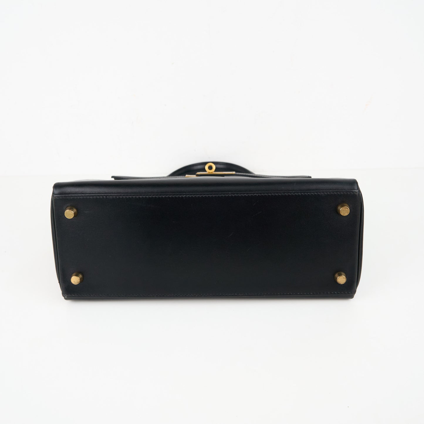 Hermes| Kelly 28 Handbag Box calf Black 2000