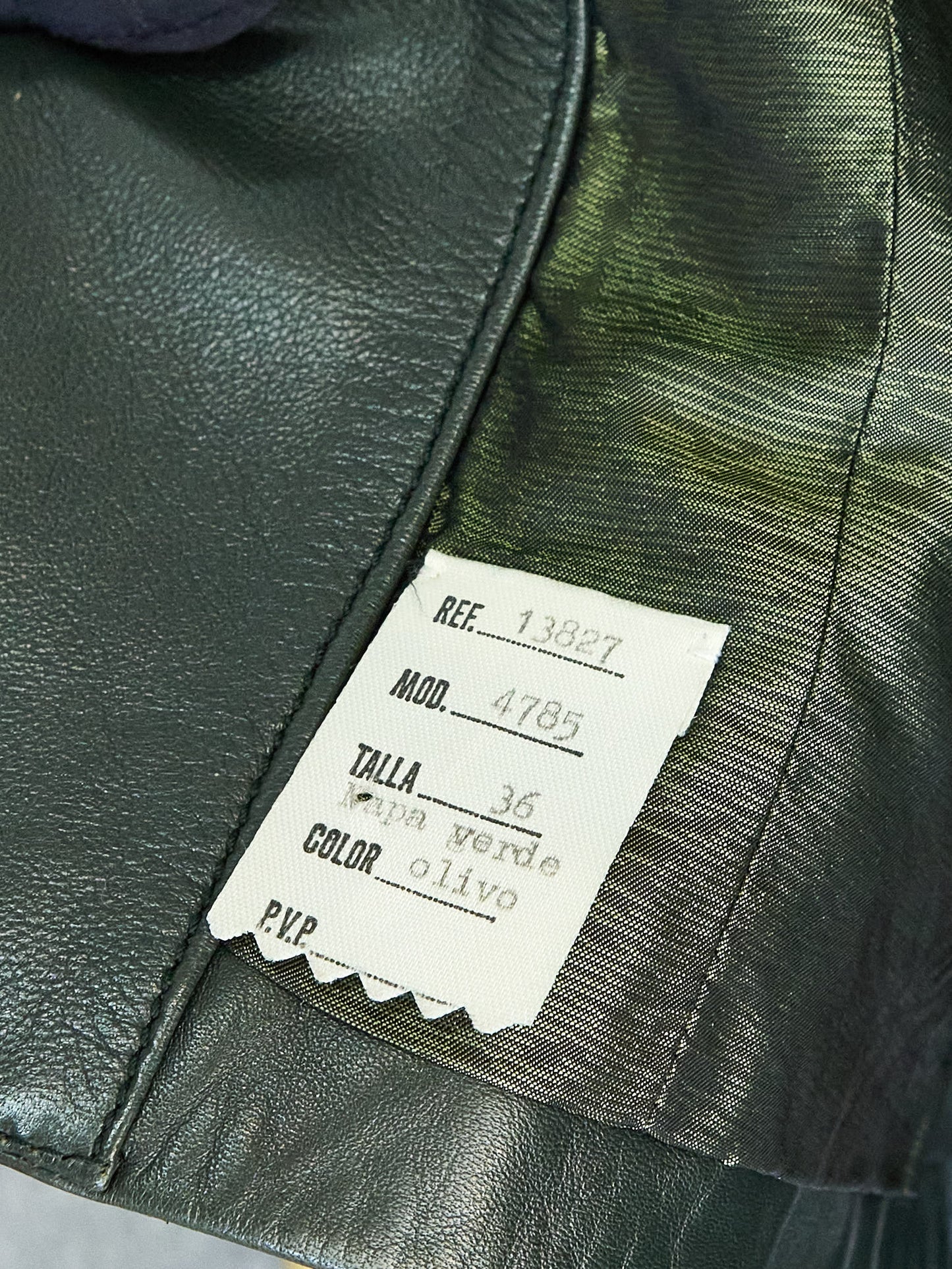Loewe |Dark Green lamb skin Leather Blazer