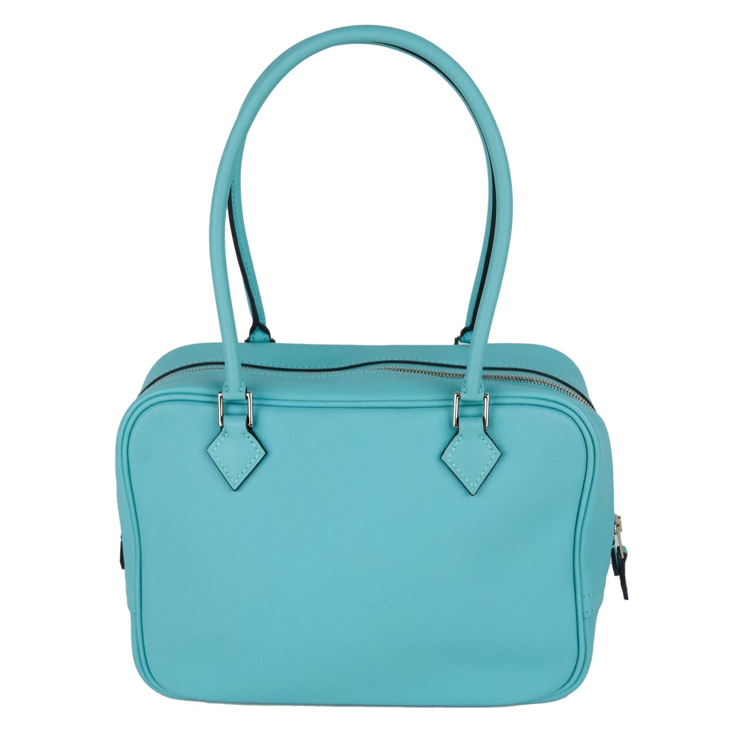 Hermes| Plume Mini Handbag Plume 20 Blue Atoll 2015 Swift