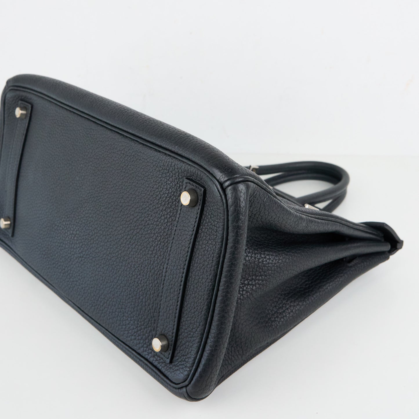 Hermes|HAC 32 Haut a Courroies Handbag Fjord Black 2004