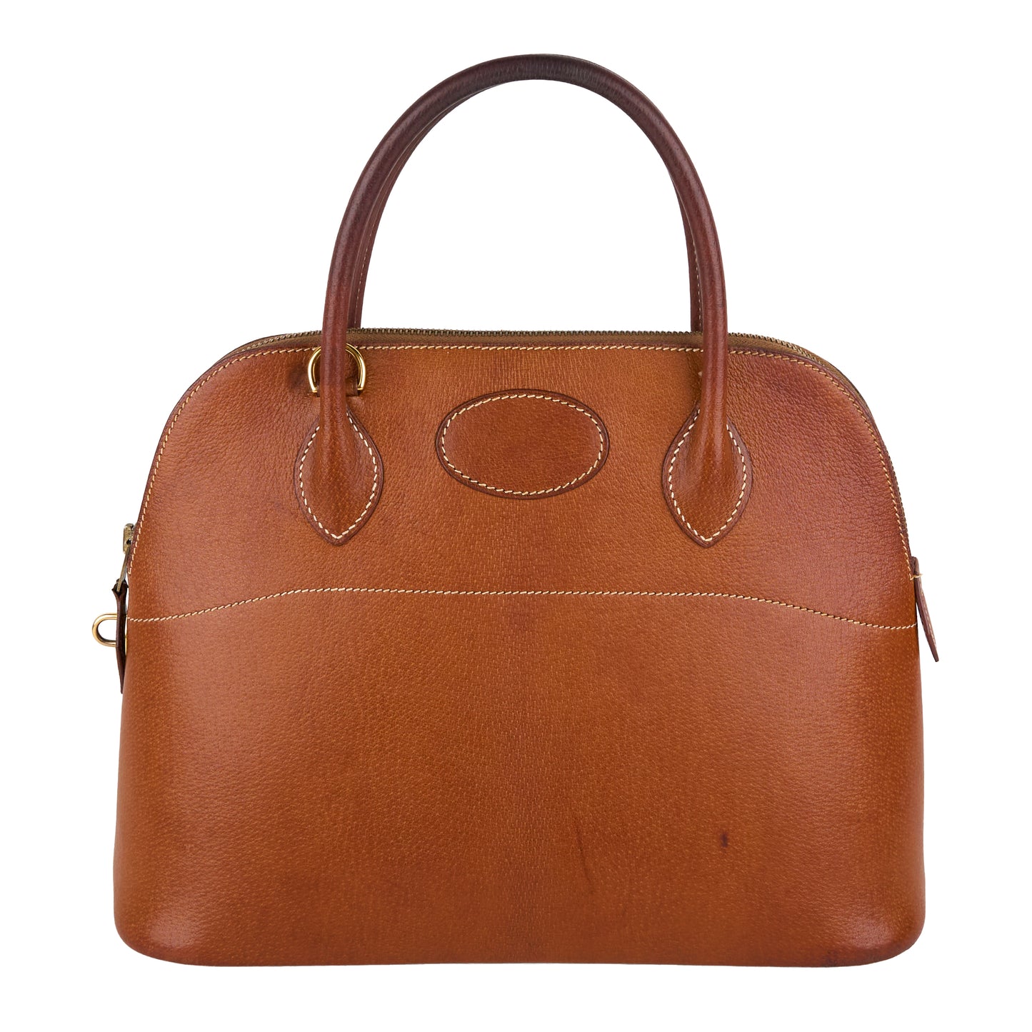 Hermes|Bolide 31 2-way Handbag Pig Skin Peau De Porc Toffee 2001