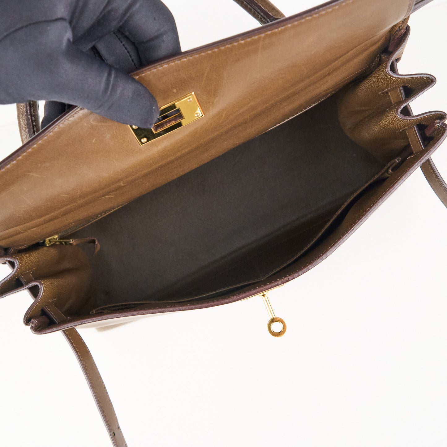 Hermes| Kelly 32 Handbag Barenia Vert Olive 2001