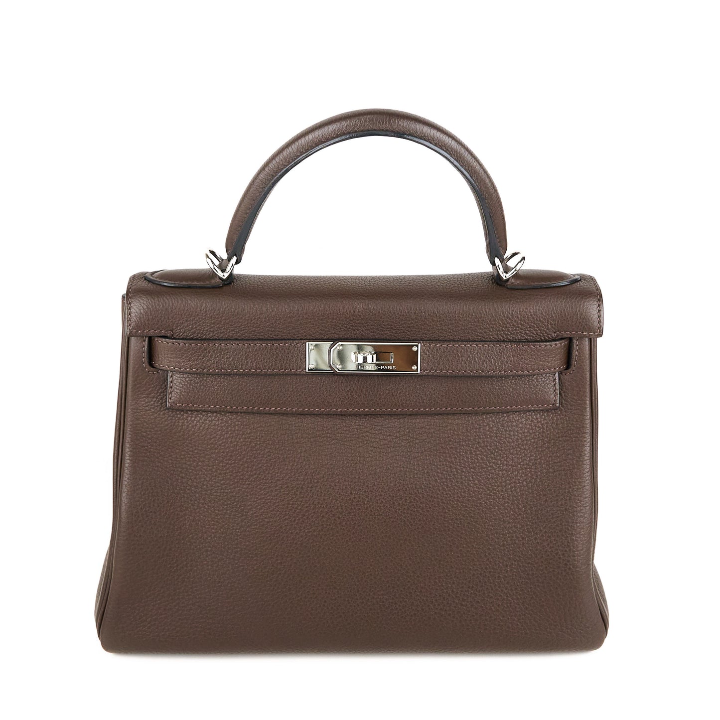 Hermes| Kelly 28 Handbag Togo Chocolate 2007