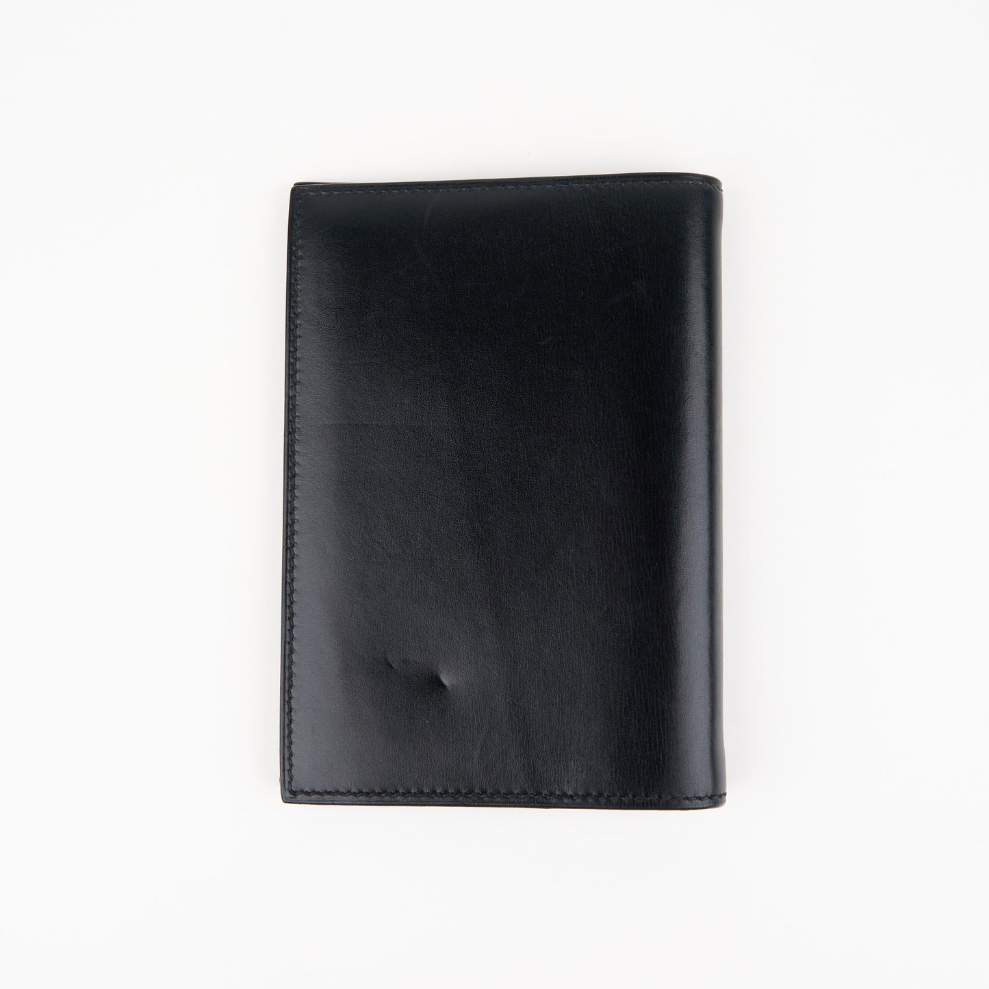 Hermes| Journal Case Passport Cover Black Box Calf 2000