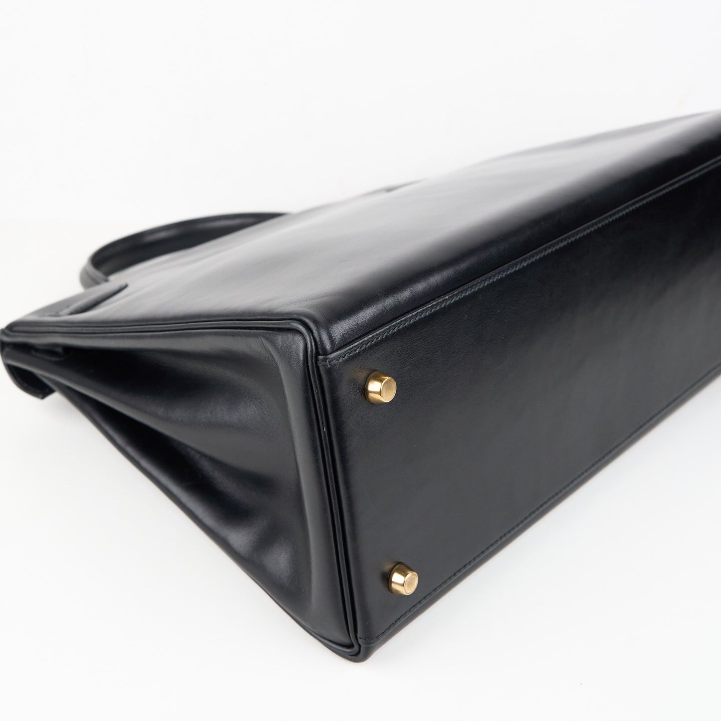 Hermes| Kelly 35 Handbag Box Calf Black 1993