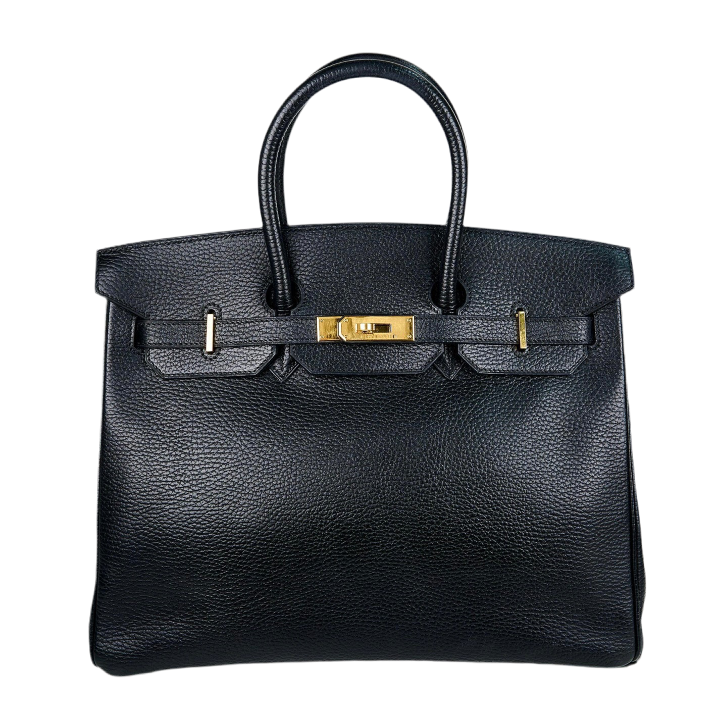 Hermes|Birkin 35 Black Vachette Ardennes 2002