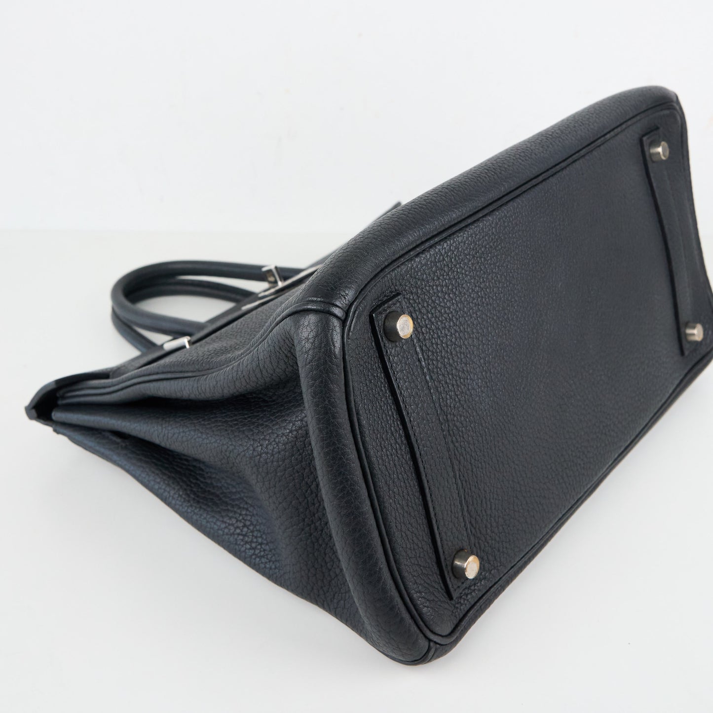 Hermes|HAC 32 Haut a Courroies Handbag Fjord Black 2004