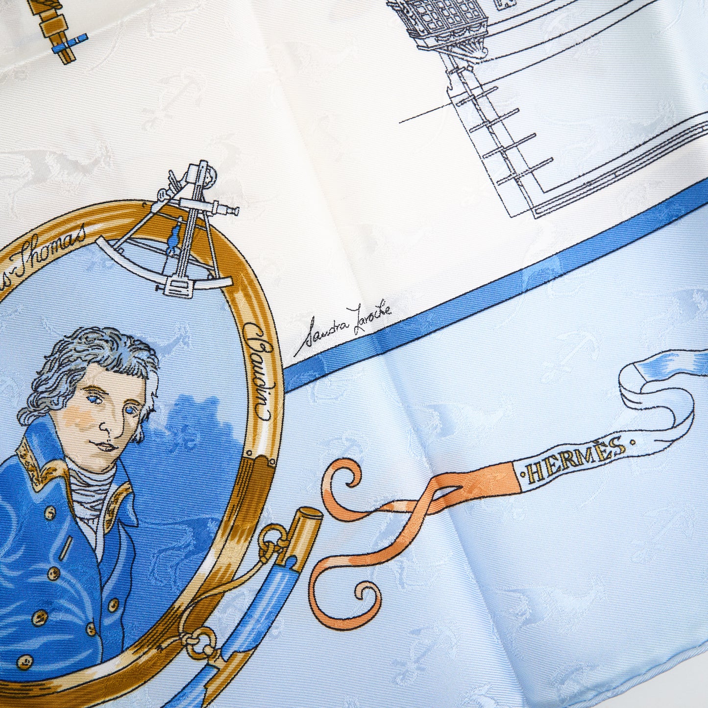 Hermes | 100% Silk Scarf Carre 90 Le Geographe