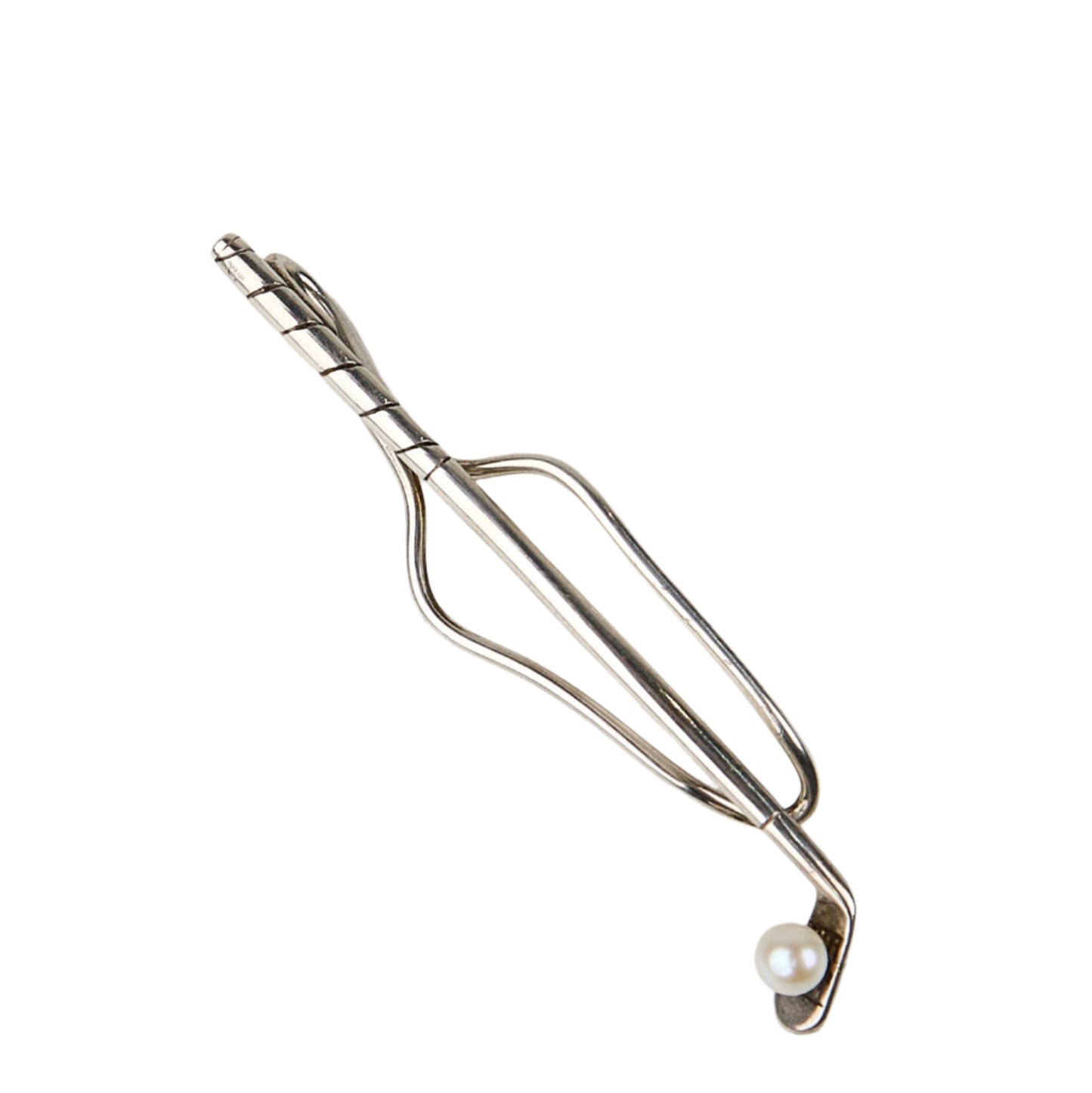 Tiffany&co| Necktie Pin Tie Clip Golf Motif Pearl Silver S925