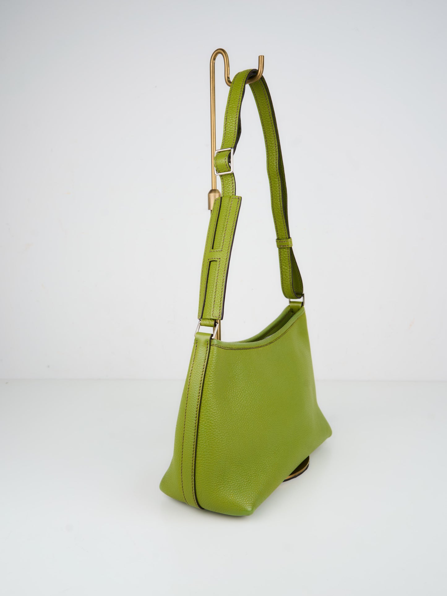 Hermes| Berlingot Shoulder Bag Togo Vert Anis 2001