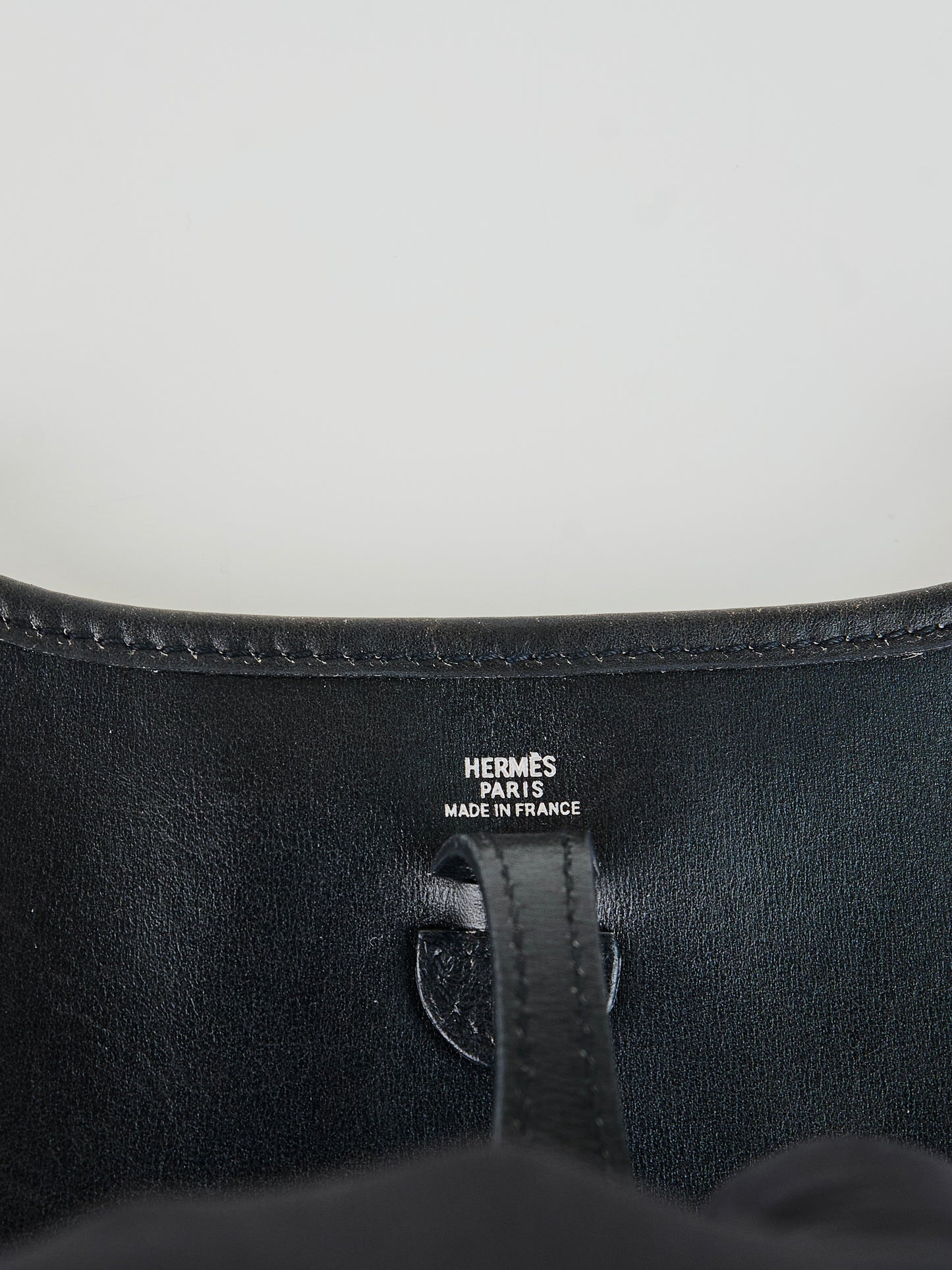 Hermes |Evelyne Mini Black Box Calf Shoulder bag 2002