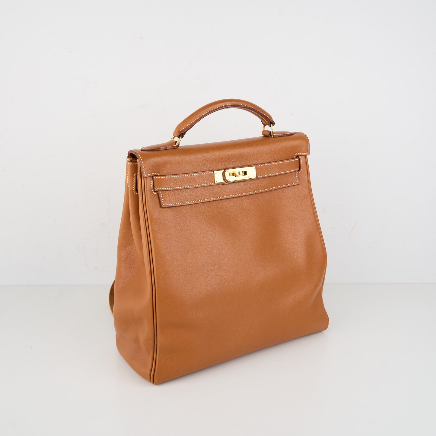 Hermes| Kelly Ado GM Gulliver Backpack Gold 1996