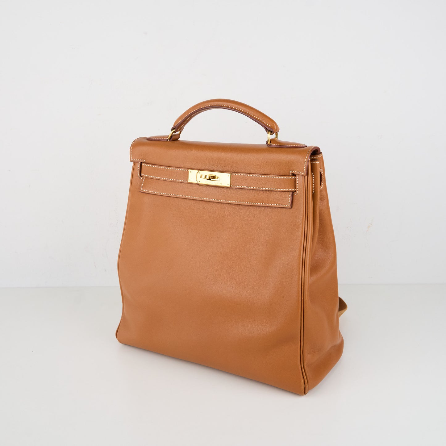 Hermes| Kelly Ado GM Gulliver Backpack Gold 1996