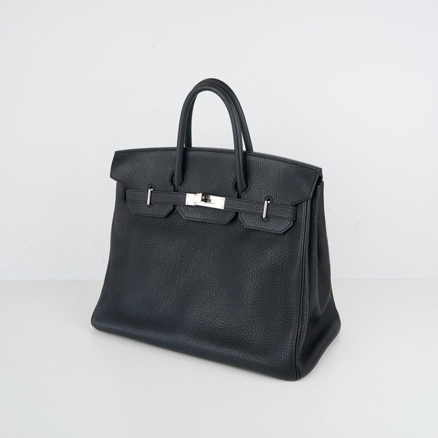 Hermes|HAC 32 Haut a Courroies Handbag Fjord Black 2004
