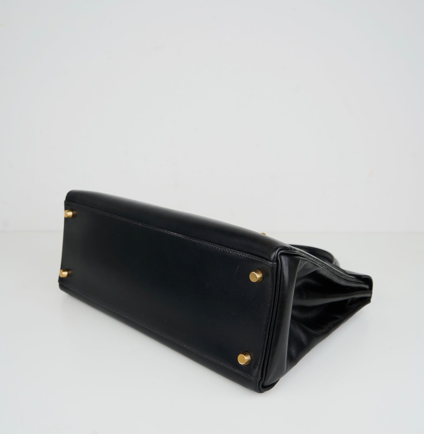 Hermes| Kelly 32 Black box calf Handbag 1993