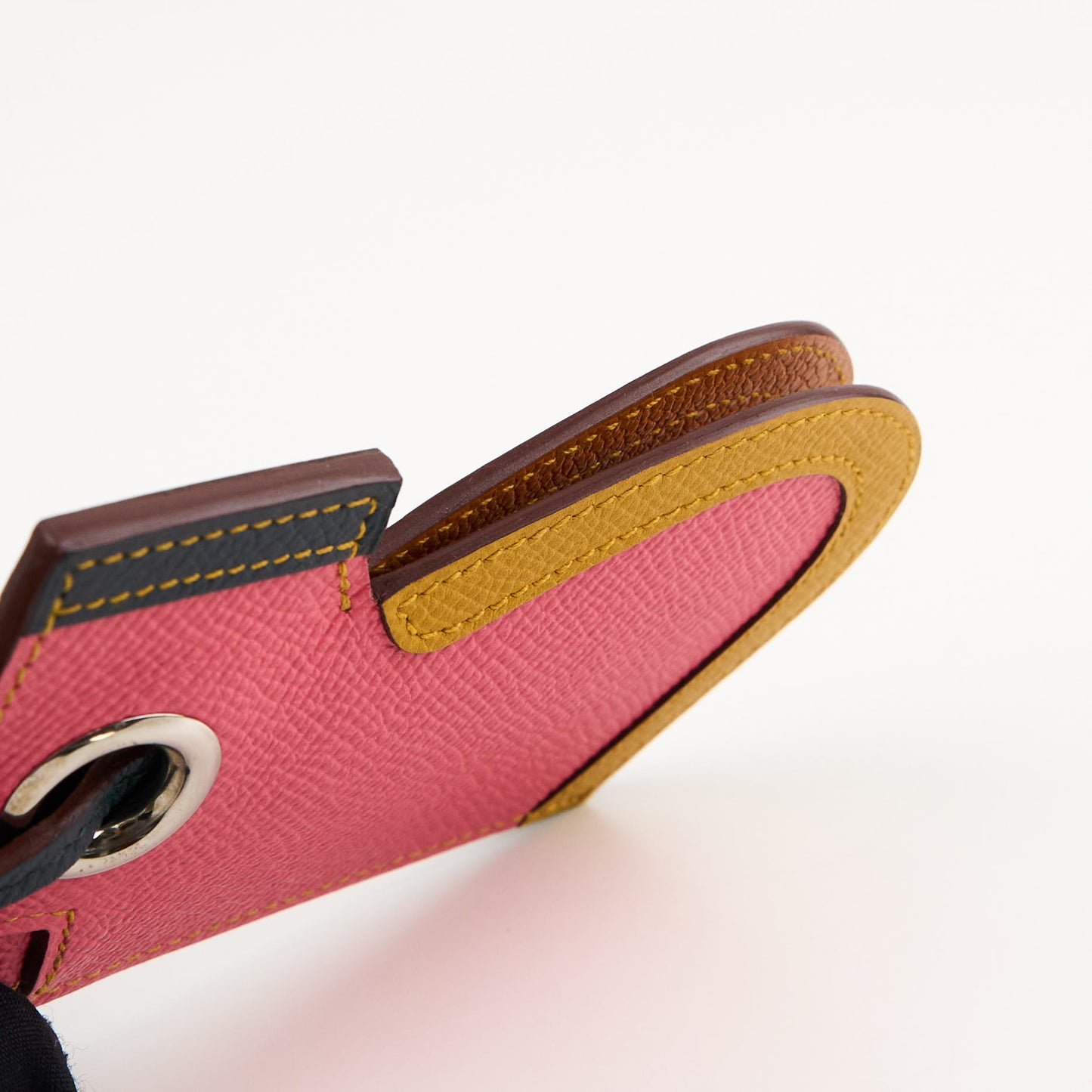 Hermes|Epsom Camail Key Holder Rose 2018