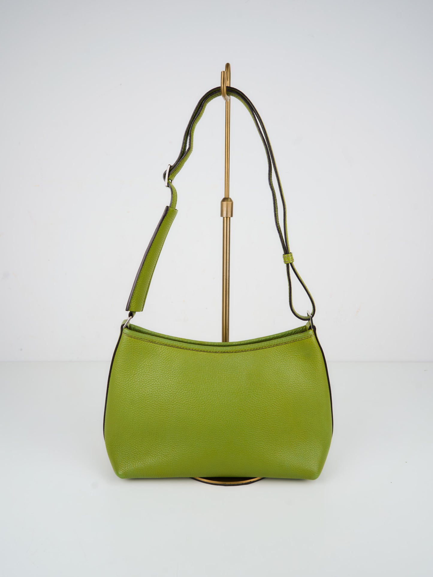 Hermes| Berlingot Shoulder Bag Togo Vert Anis 2001