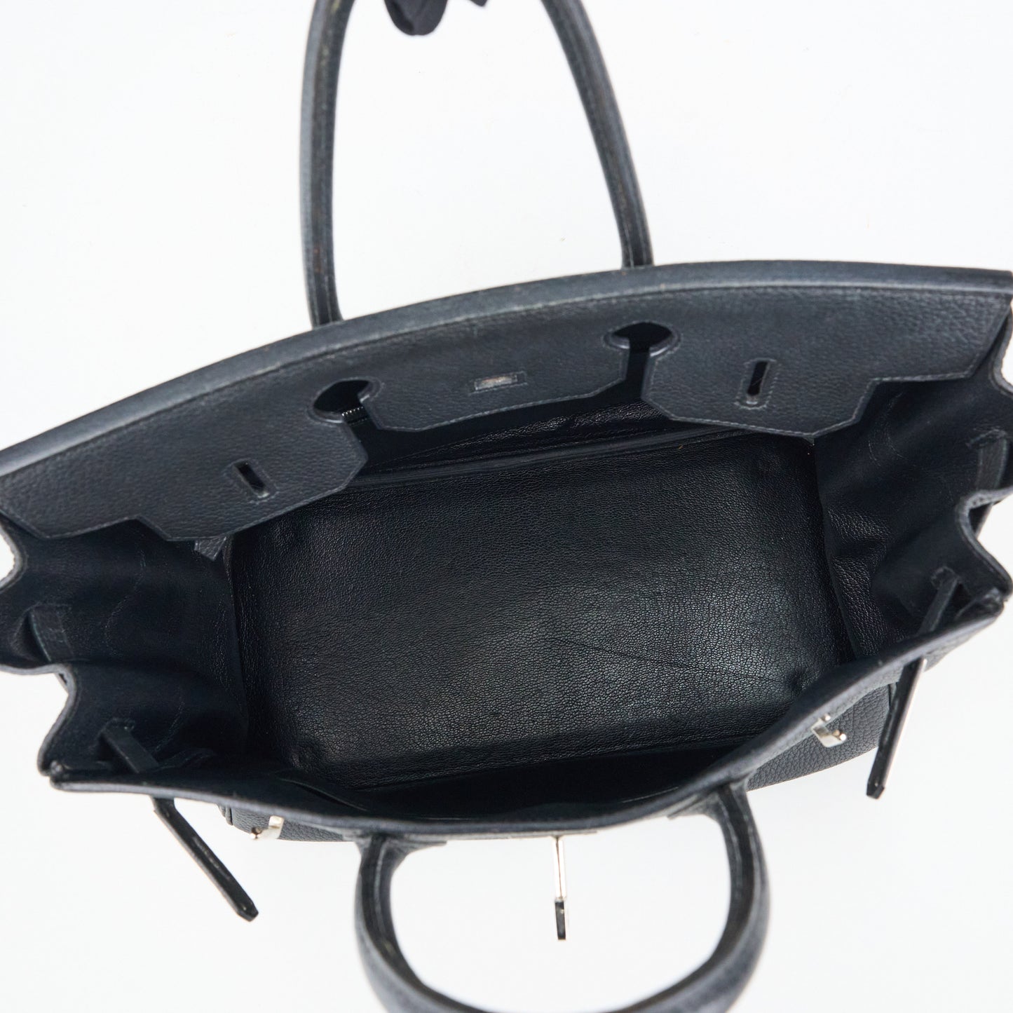 Hermes|HAC 32 Haut a Courroies Handbag Fjord Black 2004