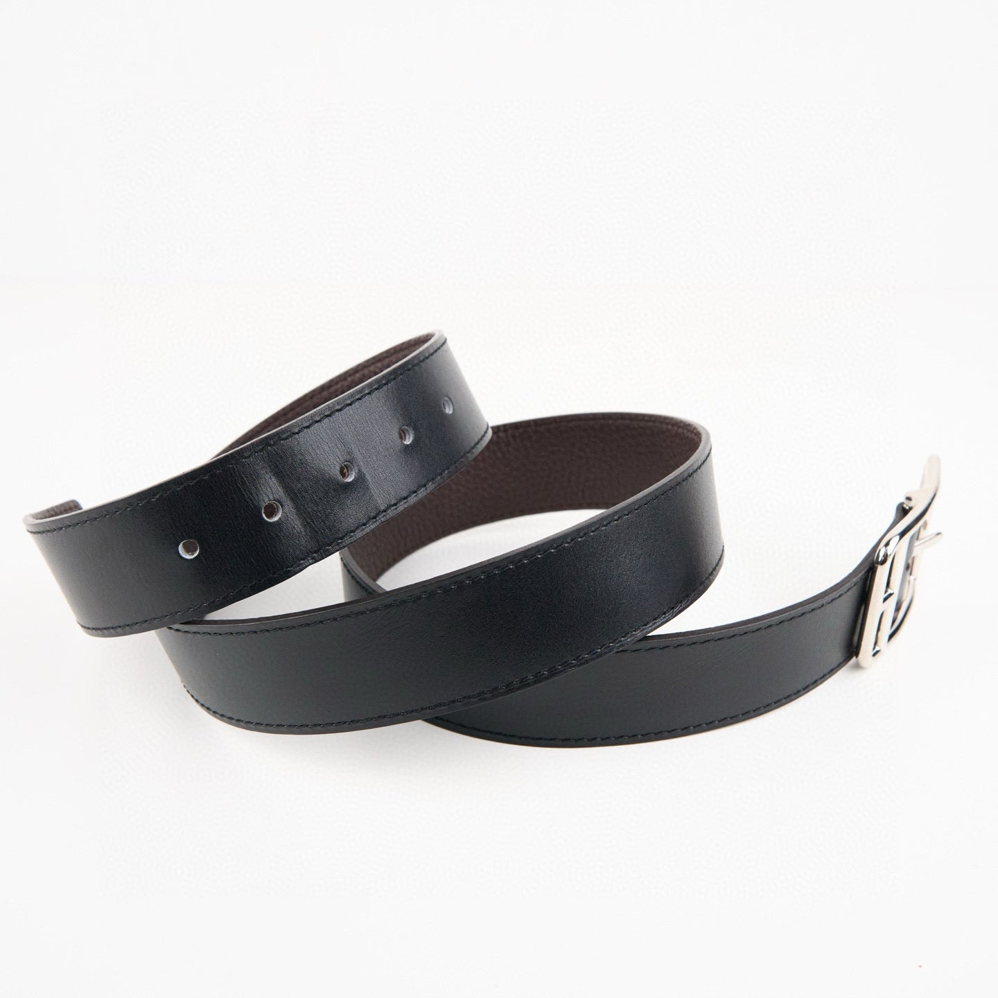 Hermes | Cape Cod 32 Reversible belt Box calf/Tofo 85