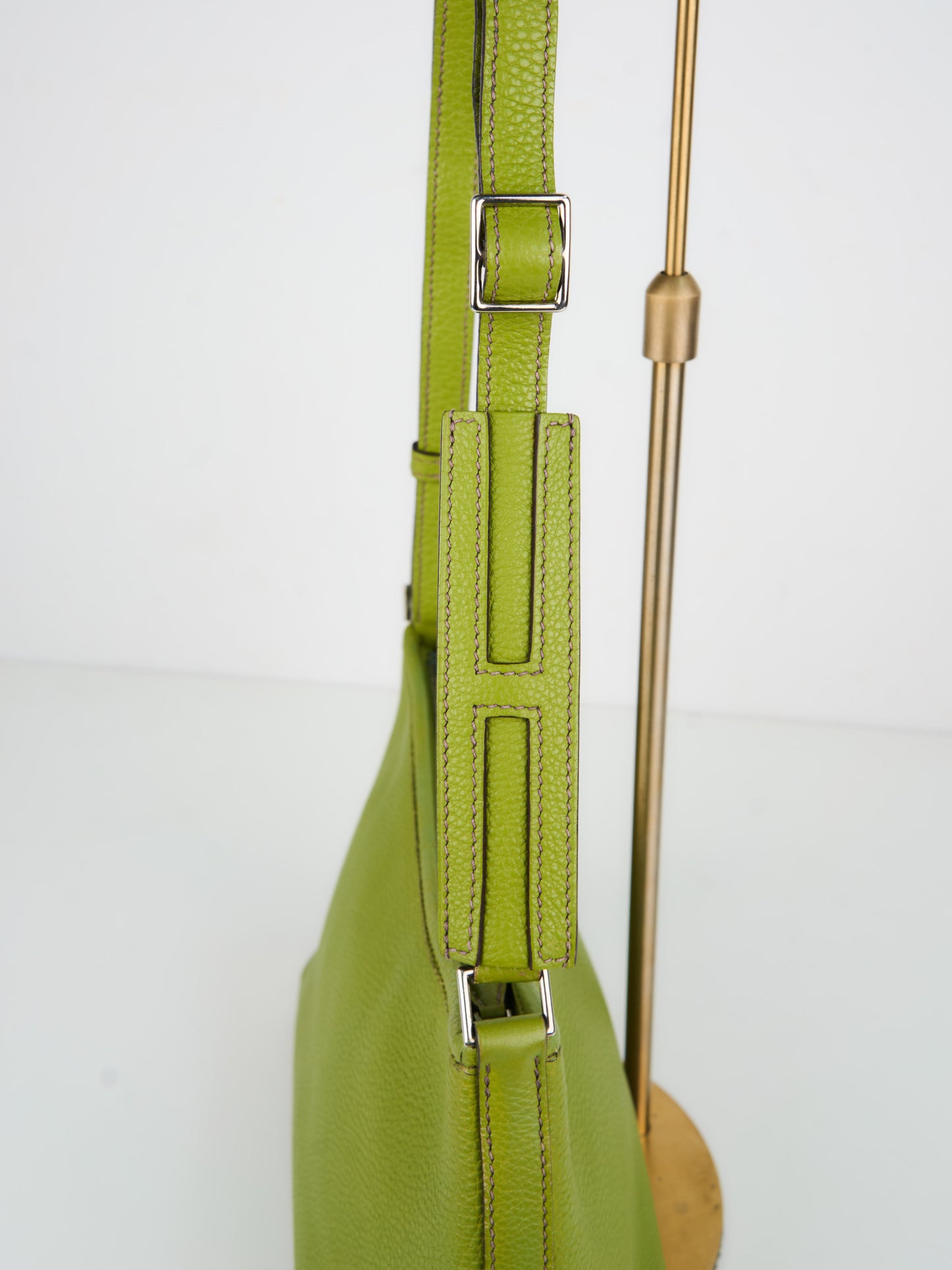 Hermes| Berlingot Shoulder Bag Togo Vert Anis 2001