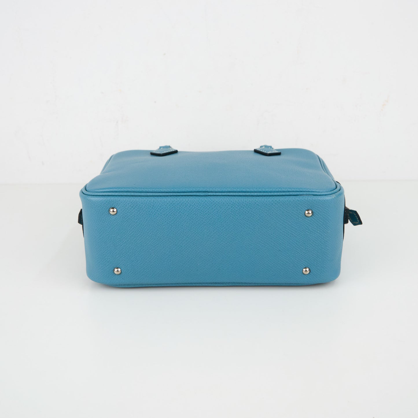Hermes| Plume 20 Mini Plume Handbag Epsom Blue Jean 2008