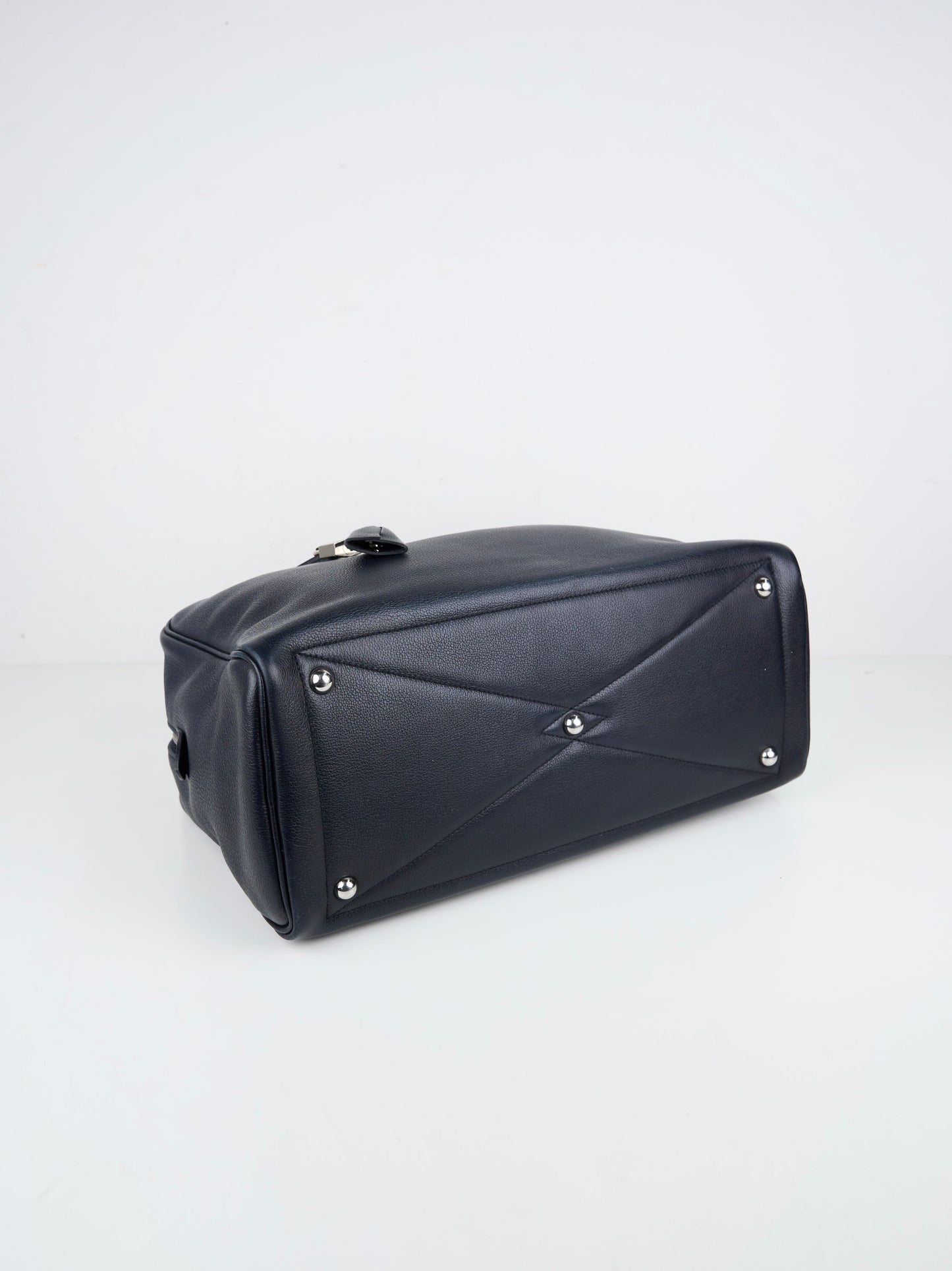 Hermes| Victoria 35 Handbag Taurillon Clemence Blue Indigo 2016