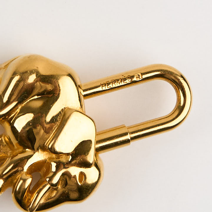 Hermes| Cadena Lock Gold Elephant 1988