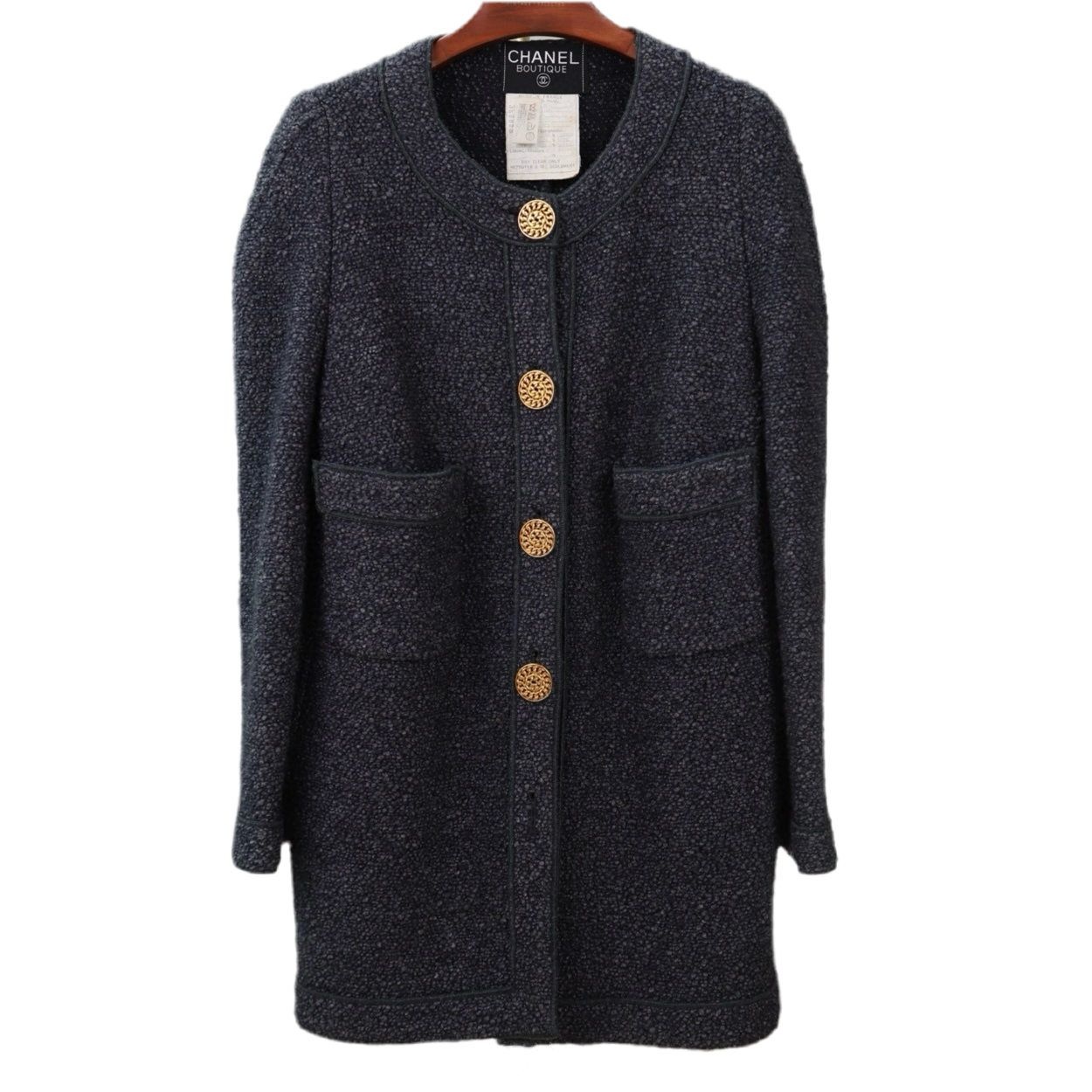 Chanel | 1992 Vintage Tweed Jacket Grey