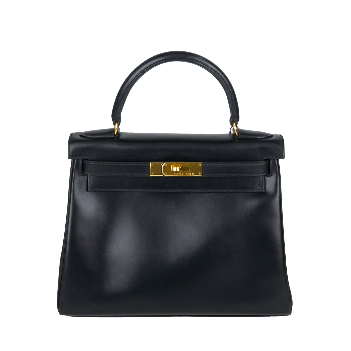 Hermes| Kelly 28 Black box calf Handbag 1994