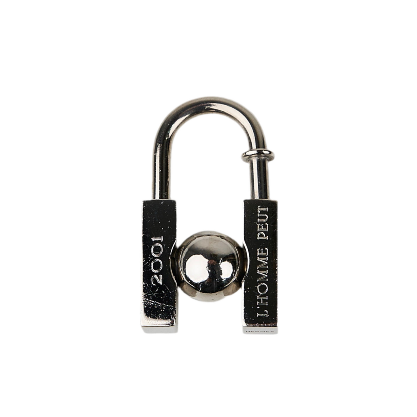 Hermes| 2001 Earth Cadena Padlock Silver