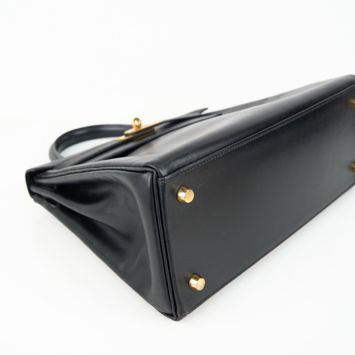 Hermes| Kelly 28 Handbag Box calf Black 2000